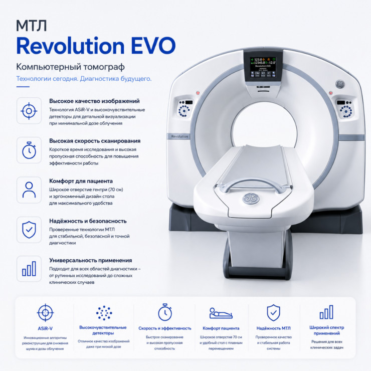 Компьютерный томограф МТЛ Revolution EVO