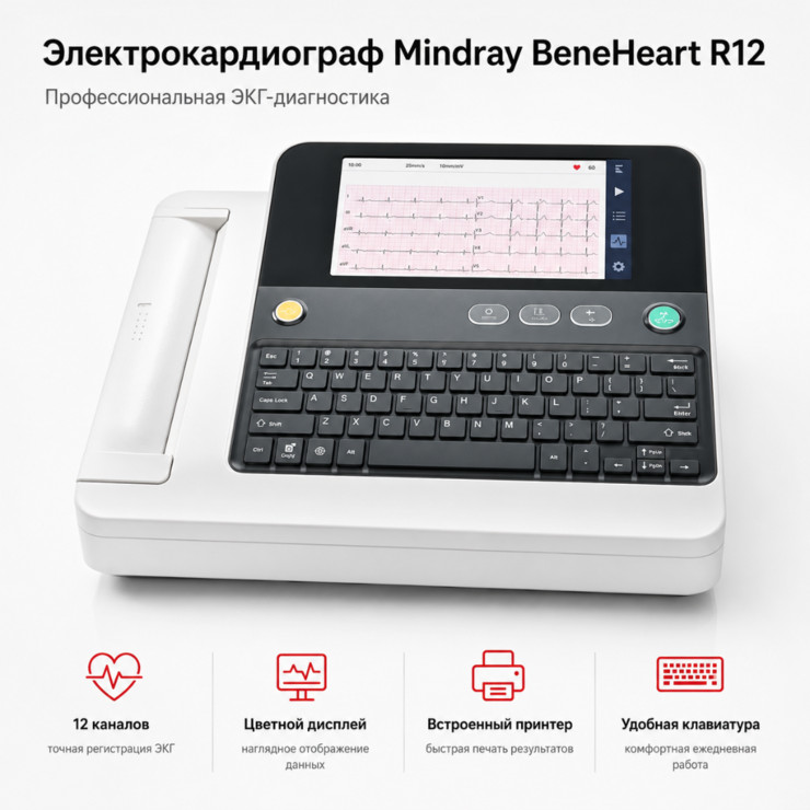 Электрокардиограф Mindray BeneHeart R12
