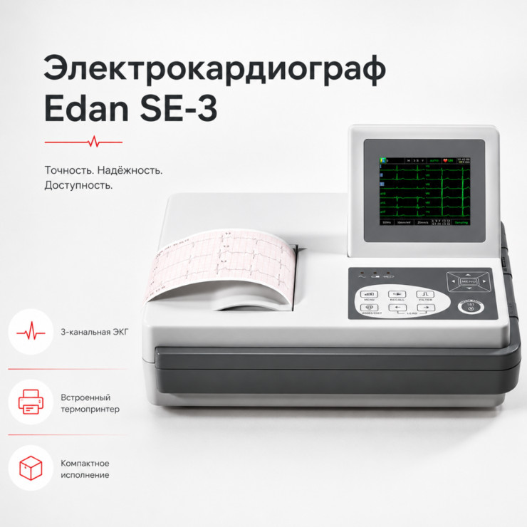 Электрокардиограф Edan SE-3