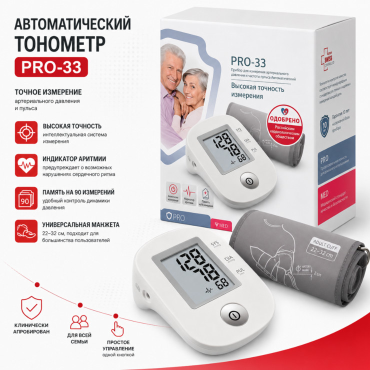 Тонометр B.Well PRO-33