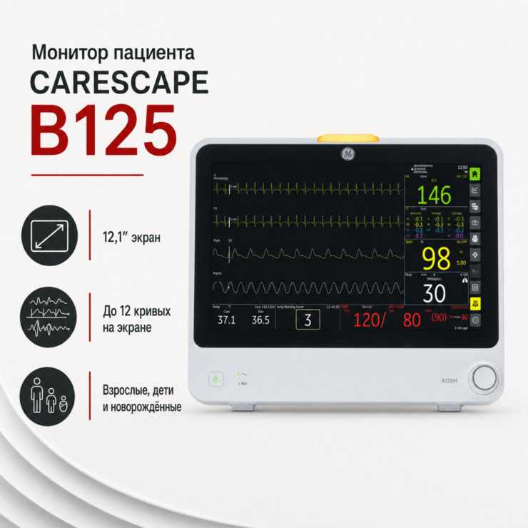 Монитор пациента CARESCAPE B125