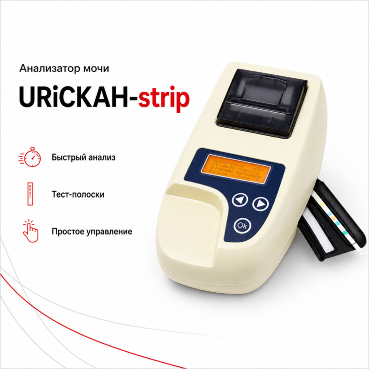 Полуавтоматический анализатор мочи URiСКАН-strip