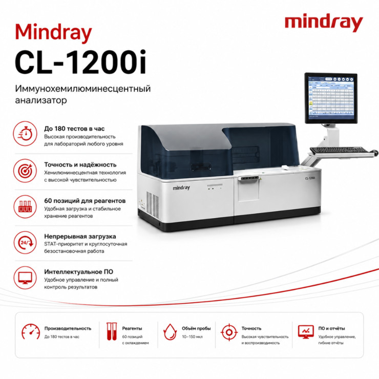 Автоматический иммунохемилюминесцентный анализатор CL-1200i