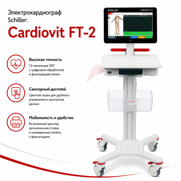 Электрокардиограф Schiller: Cardiovit FT-2