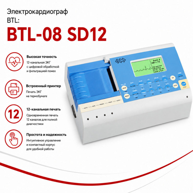 Электрокардиограф BTL-08 SD12