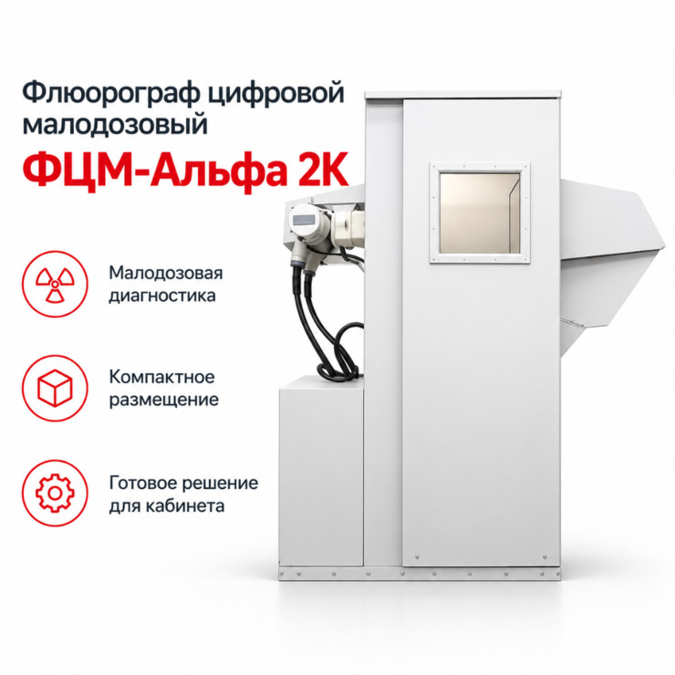 Флюорограф цифровой малодозовый ФЦМ-Альфа 2К