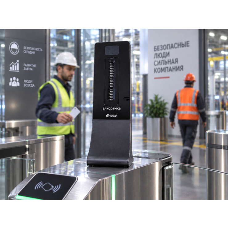 АЛКОЗАМОК-П-02 Алкорамка — бесконтактный алкотестер для проходной