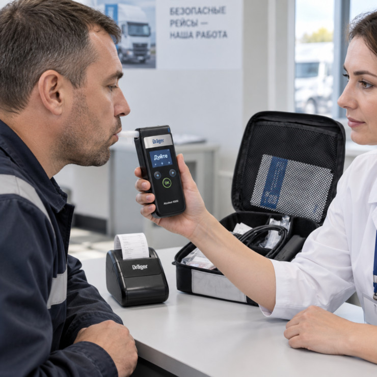 Алкотестер Dräger Alcotest 6000 с принтером